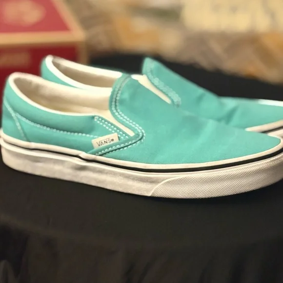 Vans Turquoise Slip-On Shoes - Picture 4 of 4
